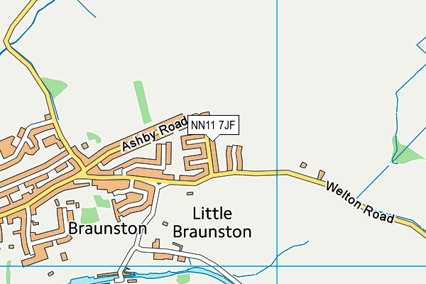 NN11 7JF map - OS VectorMap District (Ordnance Survey) NN11 7JF map - OS VectorMap District (Ordnance Survey)