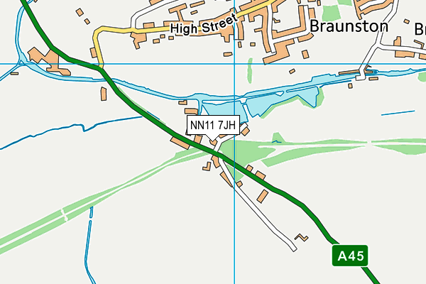 NN11 7JH map - OS VectorMap District (Ordnance Survey) NN11 7JH map - OS VectorMap District (Ordnance Survey)