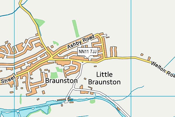 NN11 7JJ map - OS VectorMap District (Ordnance Survey)