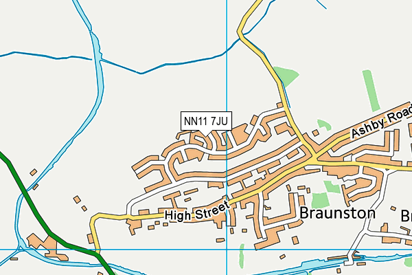 NN11 7JU map - OS VectorMap District (Ordnance Survey) NN11 7JU map - OS VectorMap District (Ordnance Survey)