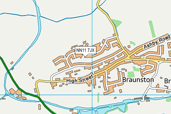 NN11 7JX map - OS VectorMap District (Ordnance Survey) NN11 7JX map - OS VectorMap District (Ordnance Survey)
