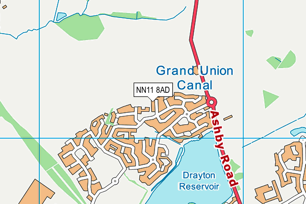 NN11 8AD map - OS VectorMap District (Ordnance Survey) NN11 8AD map - OS VectorMap District (Ordnance Survey)