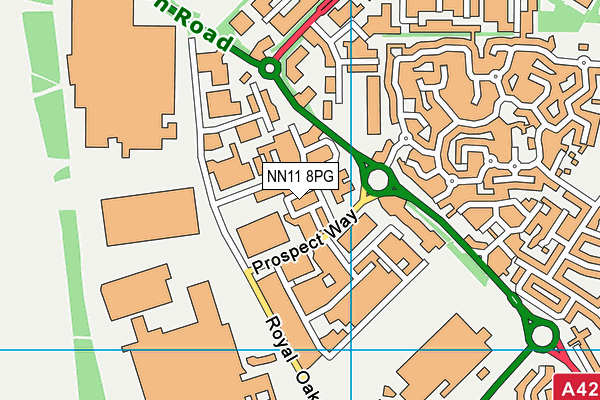NN11 8PG map - OS VectorMap District (Ordnance Survey) NN11 8PG map - OS VectorMap District (Ordnance Survey)