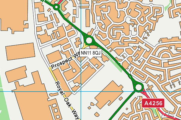 NN11 8QJ map - OS VectorMap District (Ordnance Survey) NN11 8QJ map - OS VectorMap District (Ordnance Survey)