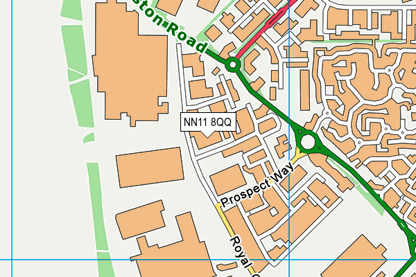NN11 8QQ map - OS VectorMap District (Ordnance Survey) NN11 8QQ map - OS VectorMap District (Ordnance Survey)