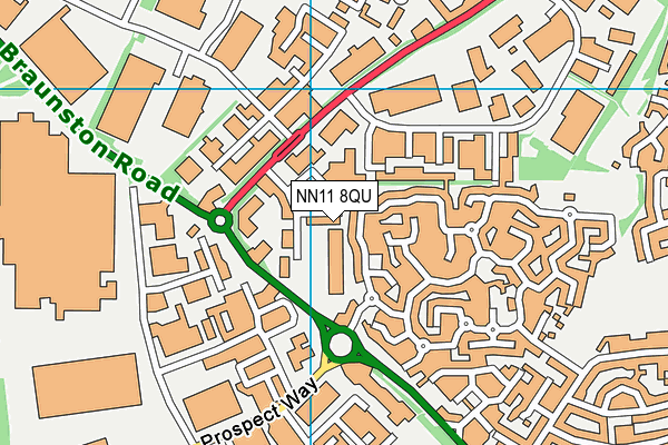 NN11 8QU map - OS VectorMap District (Ordnance Survey) NN11 8QU map - OS VectorMap District (Ordnance Survey)