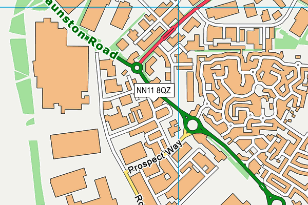 NN11 8QZ map - OS VectorMap District (Ordnance Survey) NN11 8QZ map - OS VectorMap District (Ordnance Survey)