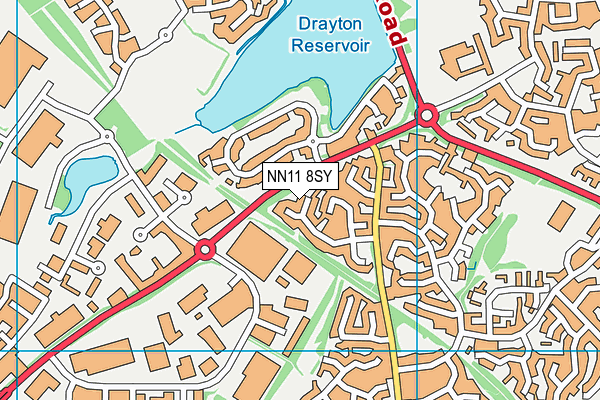 NN11 8SY map - OS VectorMap District (Ordnance Survey) NN11 8SY map - OS VectorMap District (Ordnance Survey)