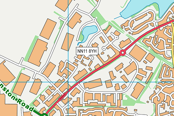 NN11 8YH map - OS VectorMap District (Ordnance Survey)