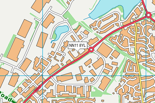 NN11 8YL map - OS VectorMap District (Ordnance Survey) NN11 8YL map - OS VectorMap District (Ordnance Survey)