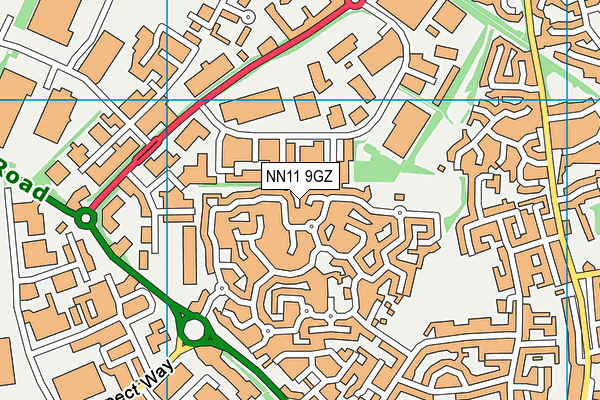 NN11 9GZ map - OS VectorMap District (Ordnance Survey) NN11 9GZ map - OS VectorMap District (Ordnance Survey)