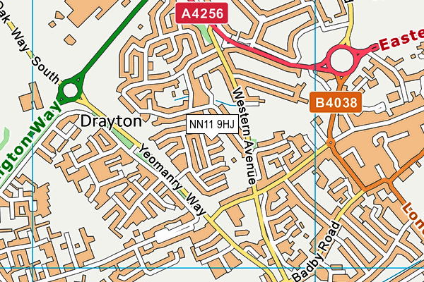 NN11 9HJ map - OS VectorMap District (Ordnance Survey)