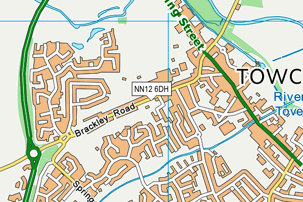 NN12 6DH map - OS VectorMap District (Ordnance Survey)