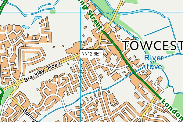 NN12 6ET map - OS VectorMap District (Ordnance Survey) NN12 6ET map - OS VectorMap District (Ordnance Survey)