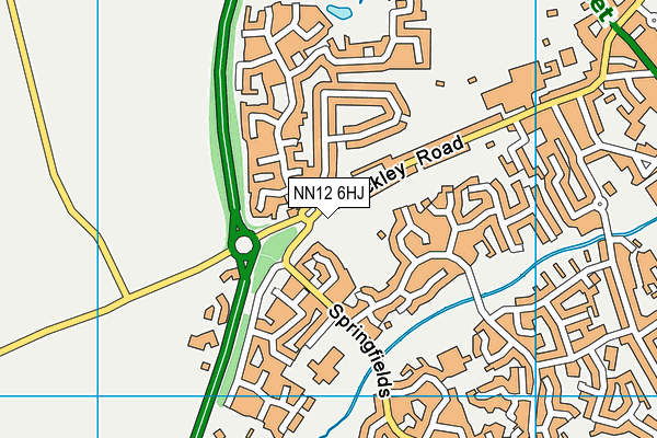 NN12 6HJ map - OS VectorMap District (Ordnance Survey) NN12 6HJ map - OS VectorMap District (Ordnance Survey)