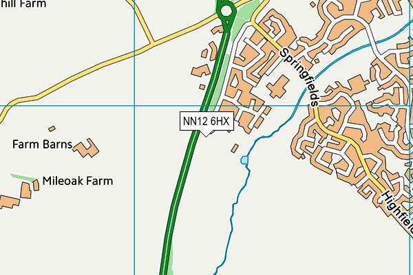 NN12 6HX map - OS VectorMap District (Ordnance Survey) NN12 6HX map - OS VectorMap District (Ordnance Survey)