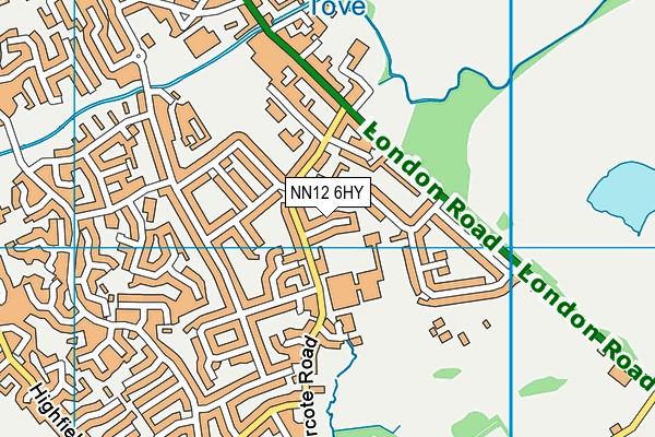 NN12 6HY map - OS VectorMap District (Ordnance Survey) NN12 6HY map - OS VectorMap District (Ordnance Survey)