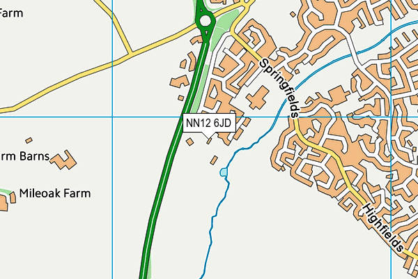 NN12 6JD map - OS VectorMap District (Ordnance Survey) NN12 6JD map - OS VectorMap District (Ordnance Survey)