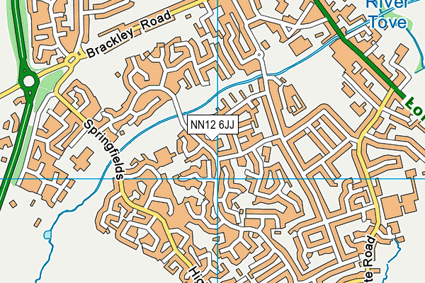 NN12 6JJ map - OS VectorMap District (Ordnance Survey) NN12 6JJ map - OS VectorMap District (Ordnance Survey)