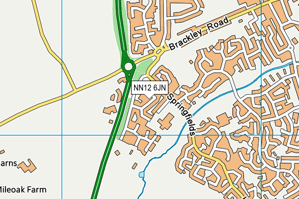 NN12 6JN map - OS VectorMap District (Ordnance Survey) NN12 6JN map - OS VectorMap District (Ordnance Survey)