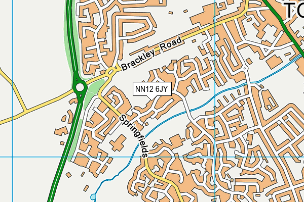 NN12 6JY map - OS VectorMap District (Ordnance Survey)