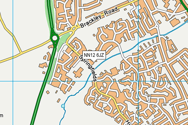 NN12 6JZ map - OS VectorMap District (Ordnance Survey)