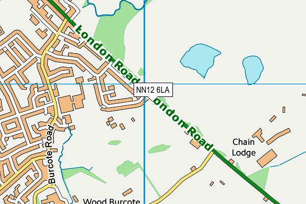NN12 6LA map - OS VectorMap District (Ordnance Survey)