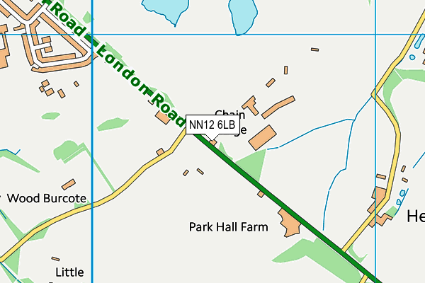 NN12 6LB map - OS VectorMap District (Ordnance Survey)