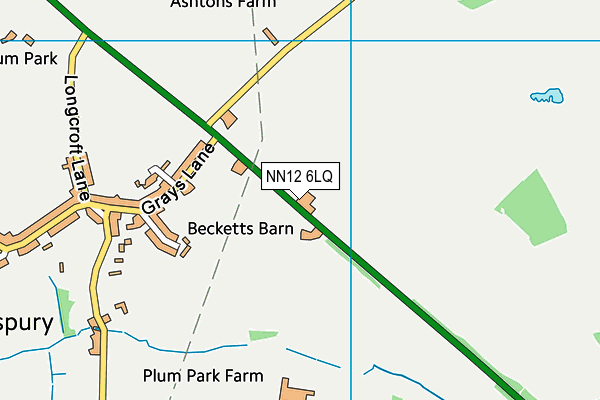 NN12 6LQ map - OS VectorMap District (Ordnance Survey) NN12 6LQ map - OS VectorMap District (Ordnance Survey)