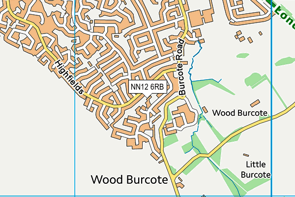 NN12 6RB map - OS VectorMap District (Ordnance Survey) NN12 6RB map - OS VectorMap District (Ordnance Survey)