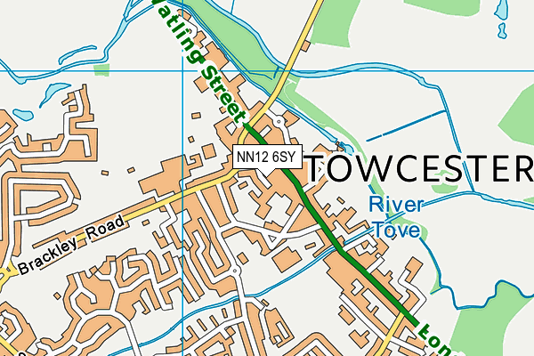 NN12 6SY map - OS VectorMap District (Ordnance Survey)
