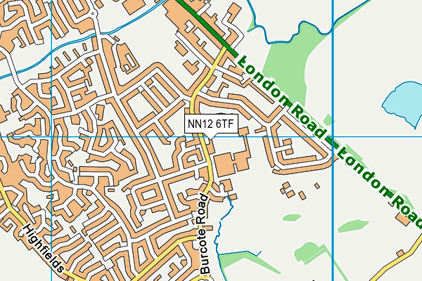 NN12 6TF map - OS VectorMap District (Ordnance Survey) NN12 6TF map - OS VectorMap District (Ordnance Survey)