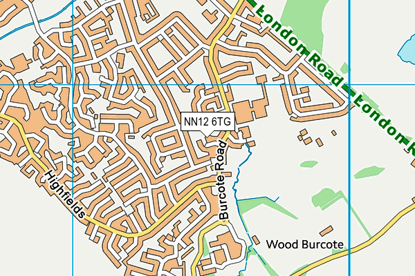 NN12 6TG map - OS VectorMap District (Ordnance Survey) NN12 6TG map - OS VectorMap District (Ordnance Survey)