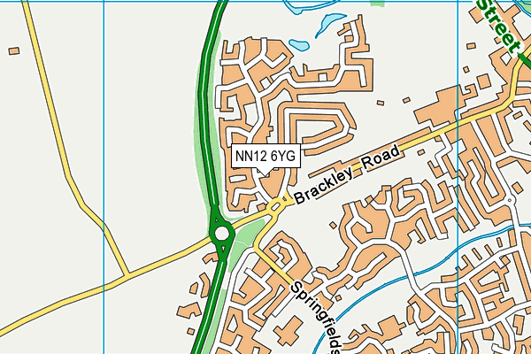 NN12 6YG map - OS VectorMap District (Ordnance Survey) NN12 6YG map - OS VectorMap District (Ordnance Survey)