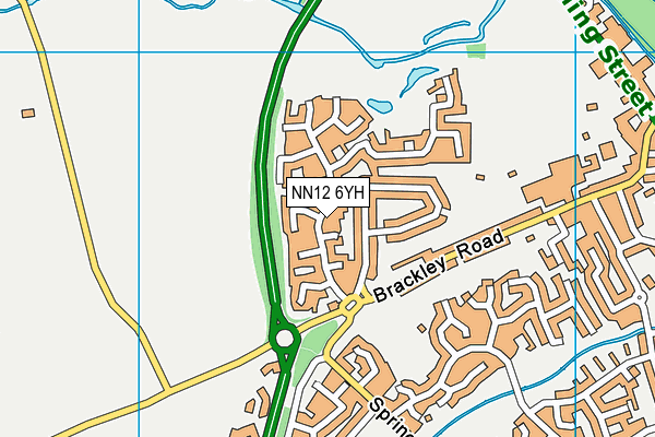 NN12 6YH map - OS VectorMap District (Ordnance Survey) NN12 6YH map - OS VectorMap District (Ordnance Survey)