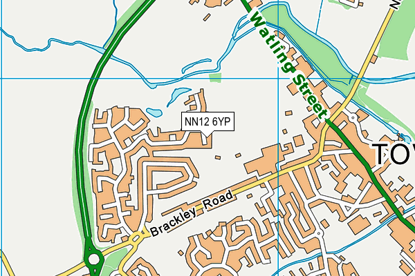 NN12 6YP map - OS VectorMap District (Ordnance Survey) NN12 6YP map - OS VectorMap District (Ordnance Survey)