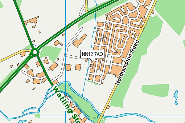 NN12 7AQ map - OS VectorMap District (Ordnance Survey) NN12 7AQ map - OS VectorMap District (Ordnance Survey)