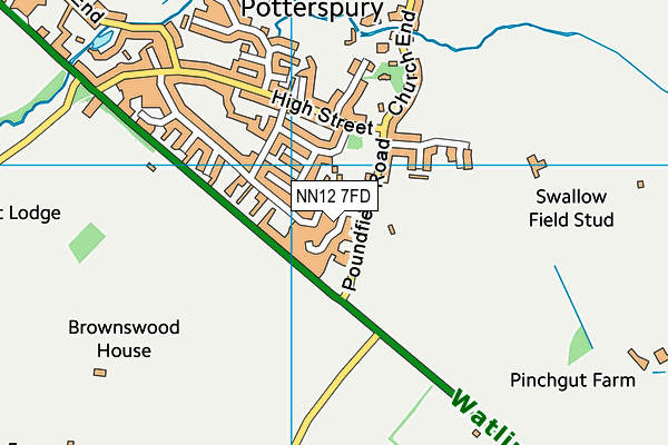NN12 7FD map - OS VectorMap District (Ordnance Survey) NN12 7FD map - OS VectorMap District (Ordnance Survey)