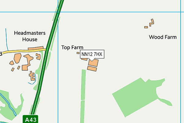 NN12 7HX map - OS VectorMap District (Ordnance Survey) NN12 7HX map - OS VectorMap District (Ordnance Survey)