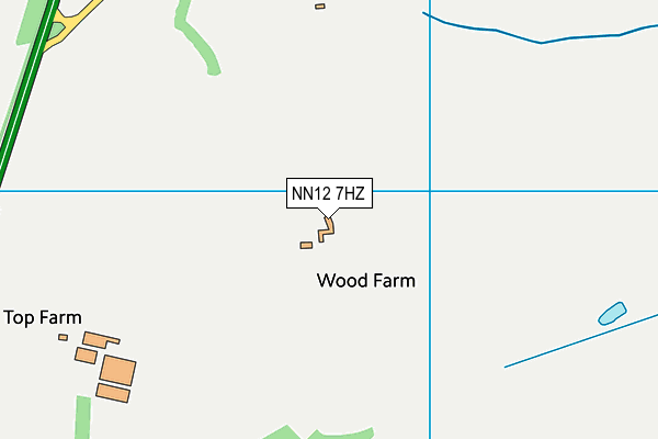 NN12 7HZ map - OS VectorMap District (Ordnance Survey)