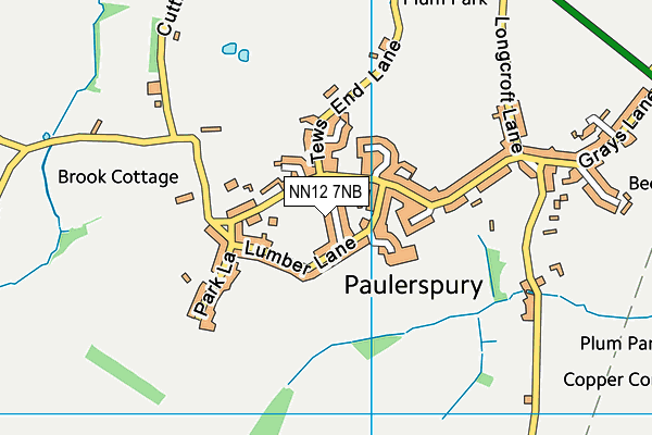 NN12 7NB map - OS VectorMap District (Ordnance Survey)