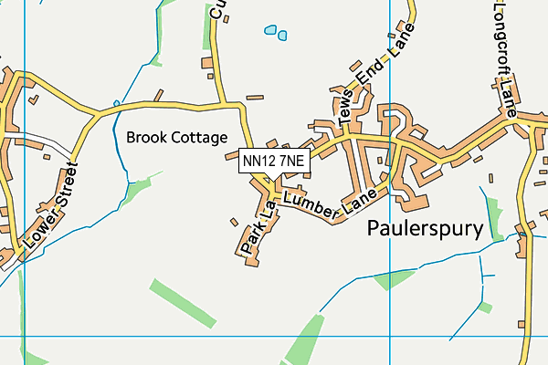 NN12 7NE map - OS VectorMap District (Ordnance Survey)