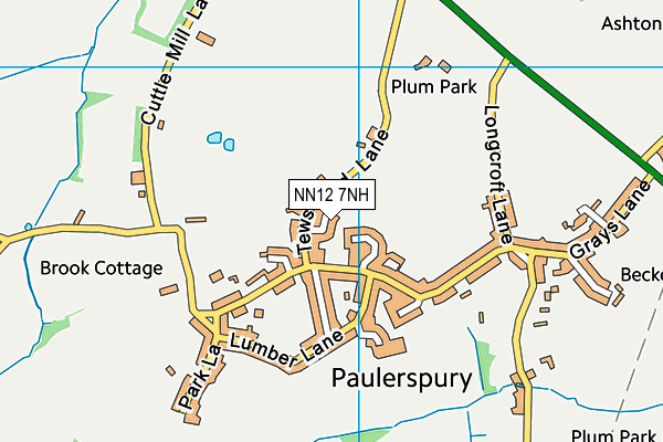 NN12 7NH map - OS VectorMap District (Ordnance Survey) NN12 7NH map - OS VectorMap District (Ordnance Survey)