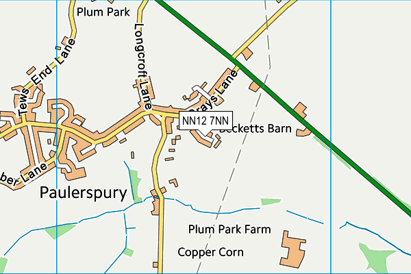 NN12 7NN map - OS VectorMap District (Ordnance Survey) NN12 7NN map - OS VectorMap District (Ordnance Survey)