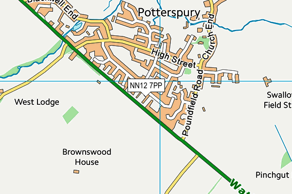 NN12 7PP map - OS VectorMap District (Ordnance Survey) NN12 7PP map - OS VectorMap District (Ordnance Survey)