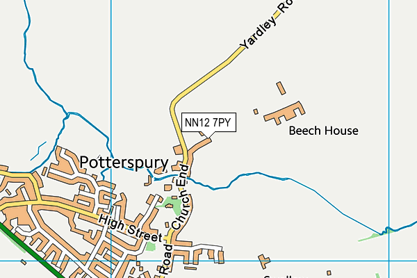 NN12 7PY map - OS VectorMap District (Ordnance Survey) NN12 7PY map - OS VectorMap District (Ordnance Survey)