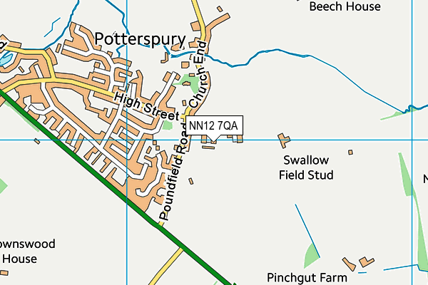 NN12 7QA map - OS VectorMap District (Ordnance Survey) NN12 7QA map - OS VectorMap District (Ordnance Survey)