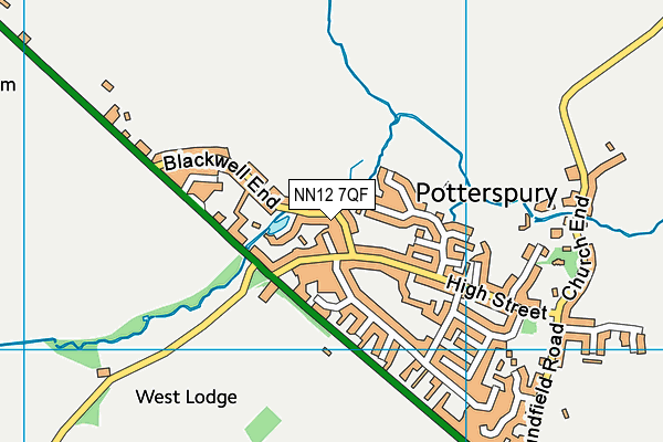 NN12 7QF map - OS VectorMap District (Ordnance Survey) NN12 7QF map - OS VectorMap District (Ordnance Survey)