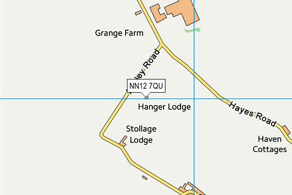 NN12 7QU map - OS VectorMap District (Ordnance Survey) NN12 7QU map - OS VectorMap District (Ordnance Survey)