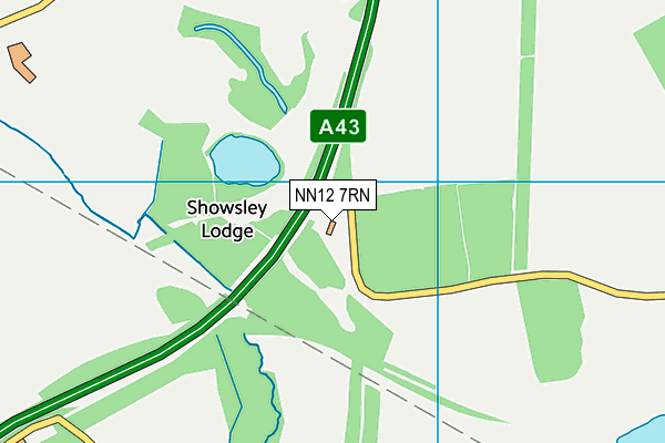 NN12 7RN map - OS VectorMap District (Ordnance Survey)